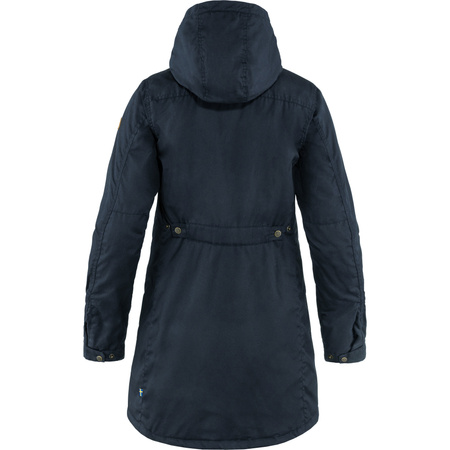 Wyprzedaż - Kurtka zimowa damska Fjällräven Kiruna Padded Parka W Dark Navy ocieplana granatowa (F89644-555)