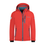 Kurtka softshell dziecięca dla chłopca/dziewczynki Trollkids Kids Balestrand Jacket spicy red/dolphin blue (618-414)