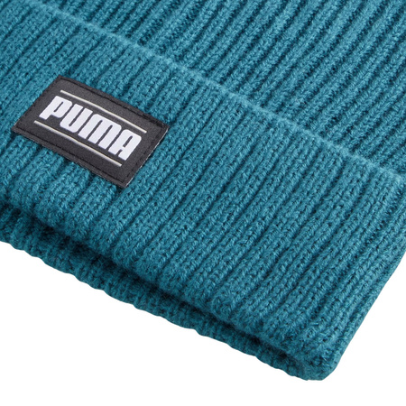 Czapka Puma Ribbed Classic Cuff Beanie turkusowa (024038 11)
