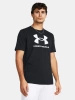 Koszulka sportowa męska Under Armour Logo t-shirt treningowy czarny (1382911-001)