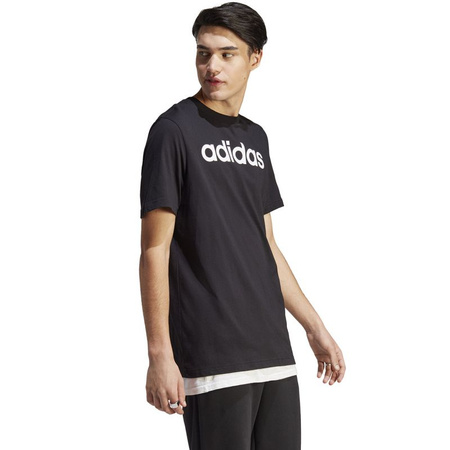 Koszulka adidas Essentials Single Jersey Linear Embroidered Logo Tee M (IC9274)