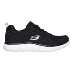 Buty treningowe męskie Skechers Track sneakersy czarno-białe (52631-BKRD)