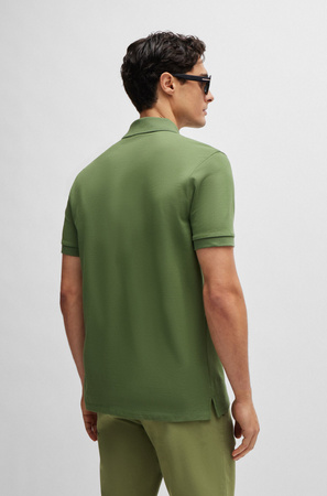 Koszulka Polo męska BOSS Pallas Open Green regular fit zielona (50468301-381)