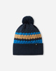 Czapka zimowa dziecięca Reima Pampula Navy dla dziewczynki/chłopca beanie (5300234A-6982)