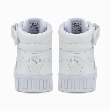 Wyprzedaż - Sneakersy damskie Puma Carina 2.0 Mid buty sportowe wysokie białe (385851-02)