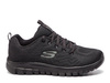 Buty sportowe damskie Skechers GRACEFUL GET CONNECTED przewiewne siateczkowe czarne (12615WBBK)