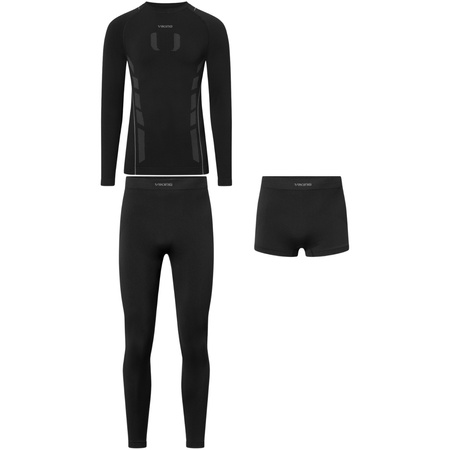 Bielizna termoaktywna męska Viking Eiger 2.0 czarno-szara (500-27-3361-0908)