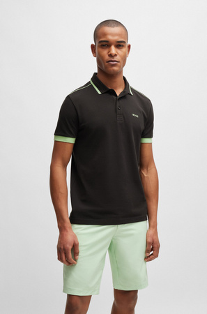 Koszulka Polo męska BOSS Paddy 1 Charcoal regular fit czarna (50512995-016)