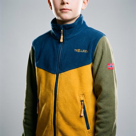 Kurtka polarowa Trollkids Kids Oppdal Jacket XT bluza rozpinana wielokolorowa (414-331)