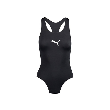 Strój kąpielowy damski Puma Swim Women's Racerback Swimsuit 1P czarny (907681-03)