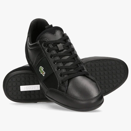 Sneakersy męskie czarne Lacoste Chaymon BL Leather (7-43CMA003502H)