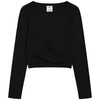 Koszulka damska Champion Crewneck Croptop czarna (117435 KK001)