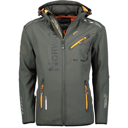 Kurtka softshellowa męska Geographical Norway Royaute ASSOR A MEN 068 (WW1973H/GN/Dark Grey / Fluo orange)