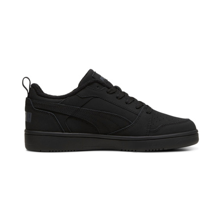 Sneakersy męskie Puma Rebound v6 Low Nubuck wysokie za kostkę czarne (397475-03)