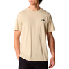 Koszulka męskie The North Face M S/S SIMPLE DOME TEE Beżowy (NF0A87NG3X4)