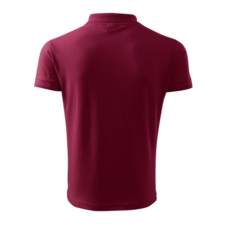 Koszulka polo męska Pique Polo (garnet) (MLI-20386)