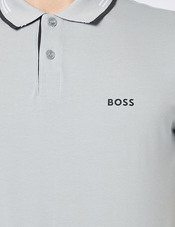 Koszulka Polo męska BOSS Paul Light/Pastel Grey slim fit szara (50506193-052)