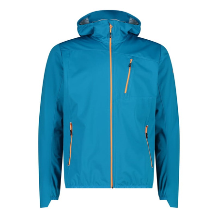 Kurtka softshellowa męska CMP Hybrid Jacket Fix Hood sportowa z kapturem niebieska (33A6507/L745)