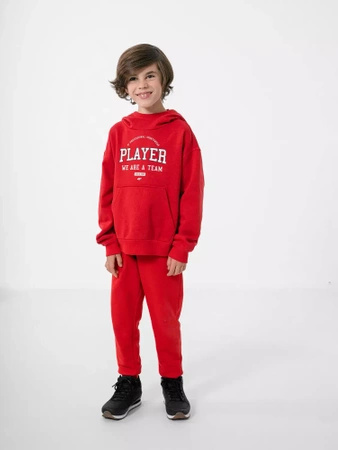 Bluza dziecięca 4F red (HJZ22-JBLM006-62S)