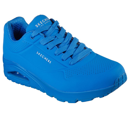 Buty sportowe męskie Skechers Uno Stand On Air sneakersy niebieskie (52458-BLU)