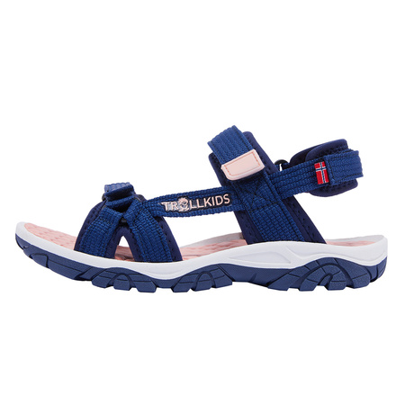 Sandały sportowe dziecięce dla chłopca/dziewczynki Trollkids Kids Oslofjord Sandal lotus blue/dahlia (268-185)