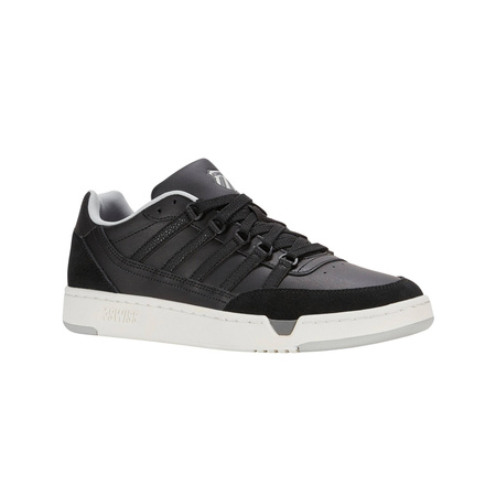 Sneakersy męskie K-Swiss SET PRO sportowe buty skórzane czarno-białe (07933-098-M)