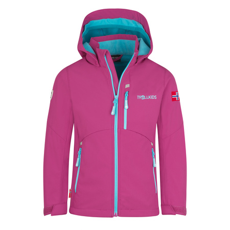 Kurtka softshell Trollkids Girls Balestrand Jacket dla dziewczynki (617-243)