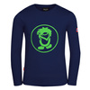 Bluzka dziecięca TrollKids Kids Troll Longsleeve navy/green lifestylowa granatowa (343-100)