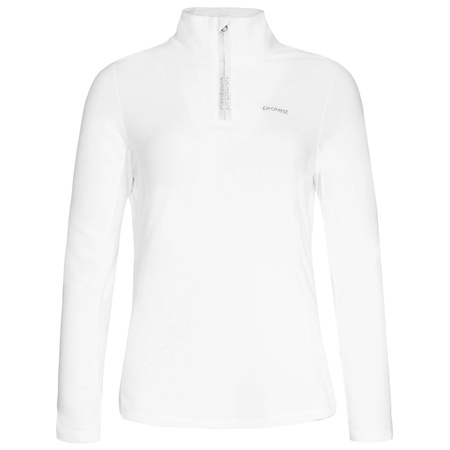 Bluza polarowa damska Protest MUTEZ 1/4 zip top z wysokim rozpinanym kołnierzem biała (P3693100/401)