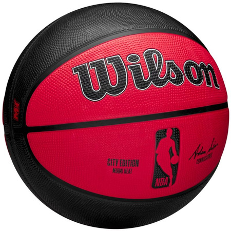 Piłka do koszykówki Wilson NBA Team City Edition Miami Heat (WZ4024216XB)