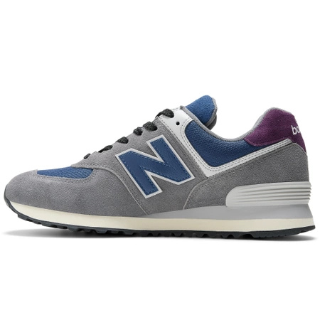 Wyprzedaż - Sneakersy męskie/damskie New Balance 574 Cordura szaro-niebieskie buty sportowe (U574KGN)