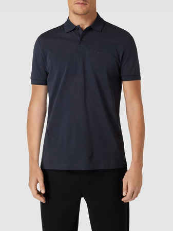 Koszulka Polo męska BOSS Pio 1 BLU regular fit granatowa (50507583-402)