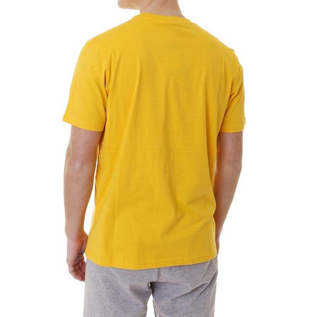 Męski T-shirt Champion Legacy z okrągłym dekoltem w kolorze żółtym (217278YS074)