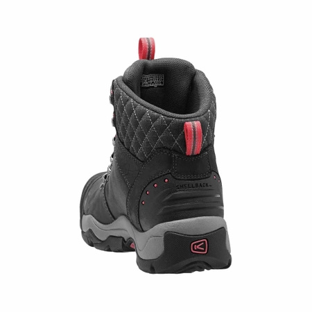 Trekkingi wysokie damskie Keen Revel III black/rose zimowe skórzane buty outdoorowe (KE-1013212)