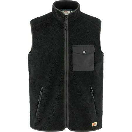 Polar męski Fjällräven Vardag Pile Fleece Vest M Black-Dark Grey (F87073-550-030)