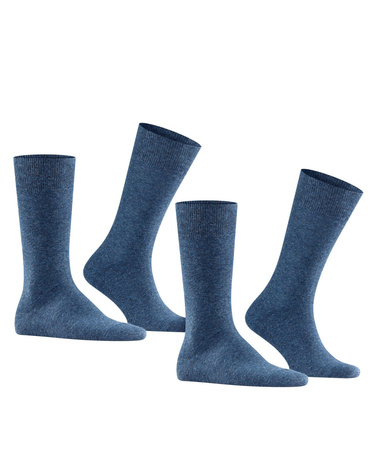 Skarpety męskie długie 2-pack FALKE Swing 2P SO navyblue m (14633-6490)