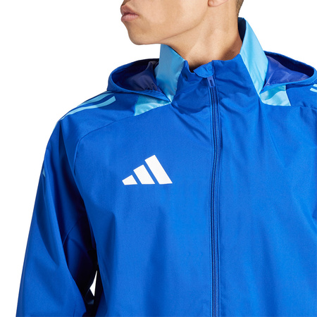 Kurtka męska adidas Tiro 24 Competition All-Weather niebieska (IR7561)