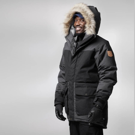 Kurtka puchowa ocieplana męska Fjällräven Polar Expedition Parka M Iron Grey-Black (F87173-048-550)