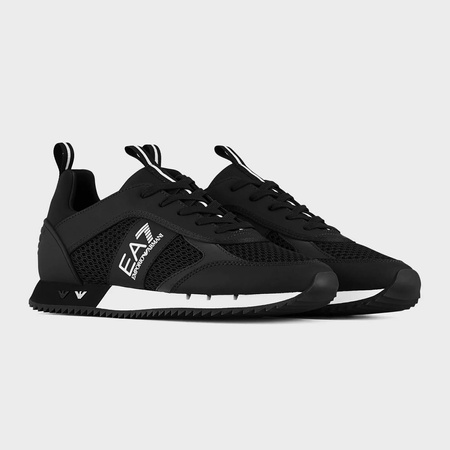 Sneakersy męskie Emporio Armani EA7 sportowe czarno-białe (X8X027-XK050-A120)