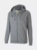 Bluza sportowa męska PUMA team GOAL grey z kapturem regulowana szara (656708-33)