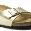 Klapki damskie Birkenstock Madrid Birko-Flor Gold narrow wąskie złote (1016107)