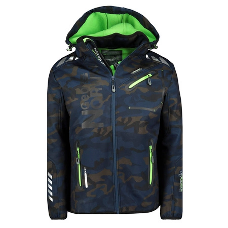 Kurtka męska granatowa Softshell Geographical Norway Royaute (WU1057H-GN-NAVY-GREEN)