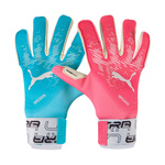 Rękawice bramkarskie Puma Ultra Grip 1 Tricks Hybrid niebiesko-różowe (41853 01)