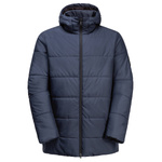 Wyprzedaż - Kurtka przejściowa męska Jack Wolfskin Deutzer Long JKT wodoodporna granatowa (1207451_1010)