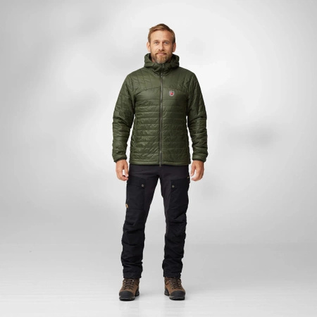 Kurtka ocieplana męska Fjällräven Expedition X-Lätt Hoodie M Deep Forest (F12500157-662)