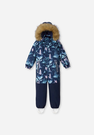 Kombinezon zimowy dziecięcy Reima Reimatec winter overall. Kipina Navy  Age 2 Kids Unisex wodoodporny granatowy  (5100040B-6981)