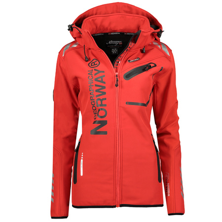 Kurtka outdoorowa damska Geographical Norway Reine DB LADY 068 czerwona (WY2679F/GN/Red / Black)