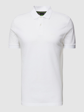 Koszulka Polo męska BOSS Pio 1 BIANCO regular fit biała (50507583-100)