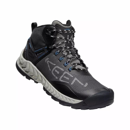 Buty trekkingowe męskie KEEN NXIS EVO MID WP MAGNET/BRIGHT COBALT wodoodporne i oddychające (KE-1026108)