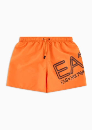 Wyprzedaż - Szorty kąpielowe męskie EA7 Emporio Armani 902000-4R736-20262 kąpielówki bokserki pomarańczowe ORANGE TIGER